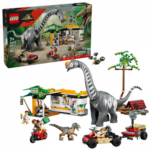 LEGO Jurassic World Raptor & Titanosaurus Tracking Mission 7+