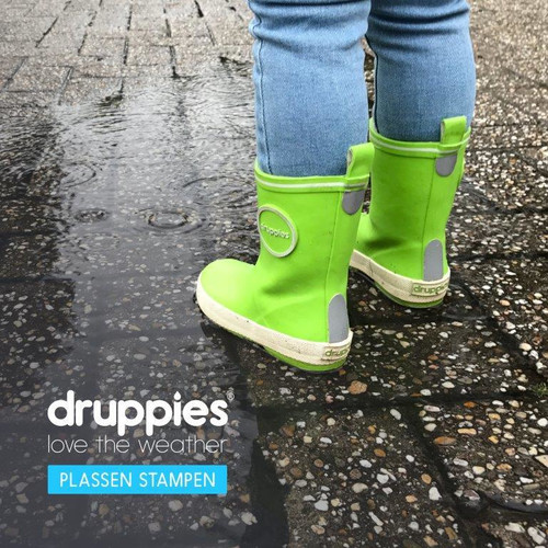 Druppies Rainboots Wellies for Kids Fashion Boot Size 21, fresh green