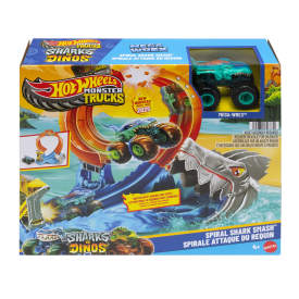 Hot Wheels Monster Trucks Shark Loop Playset JFR08 4+