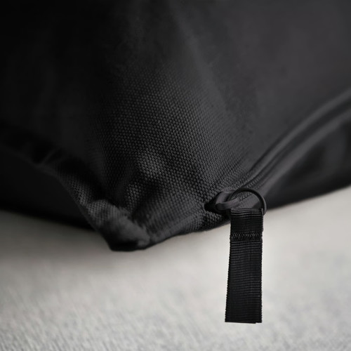 GURLI Cushion cover, black, 50x50 cm