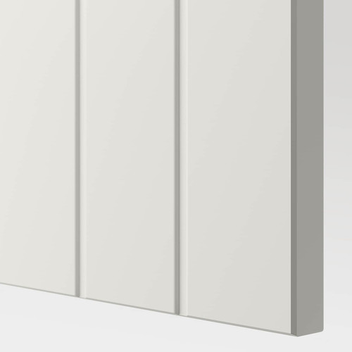 BESTÅ TV storage combination/glass doors, white/Sutterviken/Kabbarp white clear glass, 180x42x192 cm