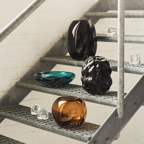 STOCKHOLM 2025 Tealight holder, clear glass, 8 cm
