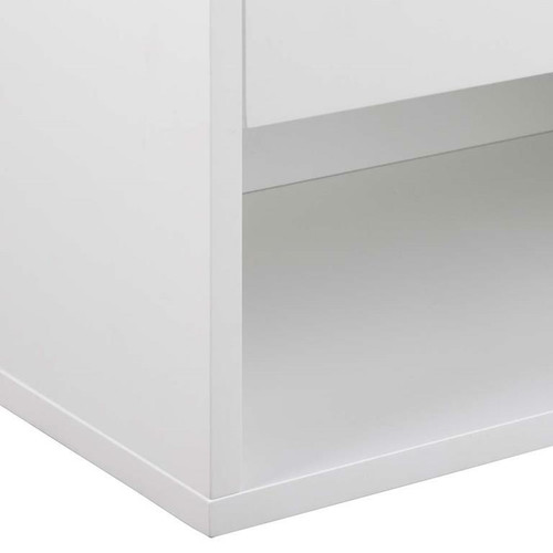 Wall-mounted Bedside Table Cholet, white