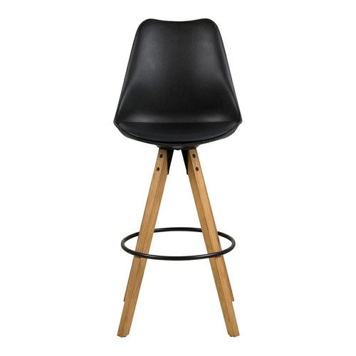 Bar Stool Dima, black/wood