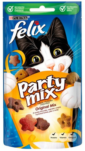 Felix Party Mix Original Mix Cat Snacks 60g