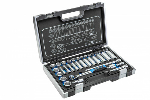 HOEGERT Tools Set 36pcs 3/8" Sockets, Screwdriver Bits & Accessories