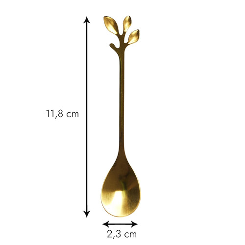 Teaspoons Gold Leaf 4pcs