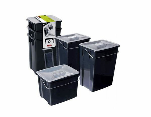 Curver Waste Sorting Bin Set, 3-pack