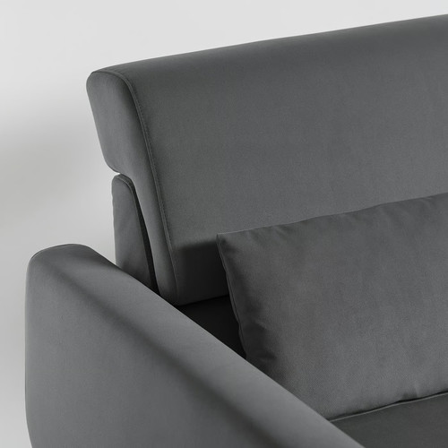 SLATORP 2-seat sofa, Hakebo dark grey