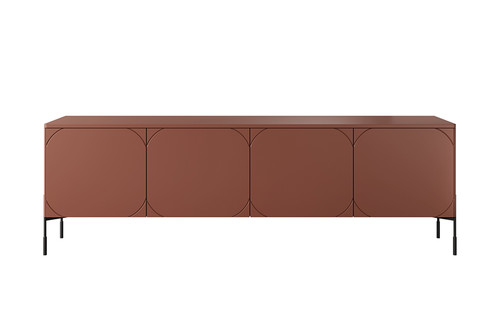 TV Cabinet with Drawer Sonatia 200, burgundy