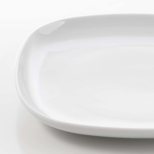 VÄRDERA Side plate, white, 18x18 cm
