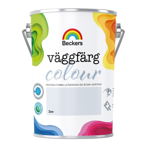 Beckers Matt Latex Paint Vaggfarg Colour 5l zen