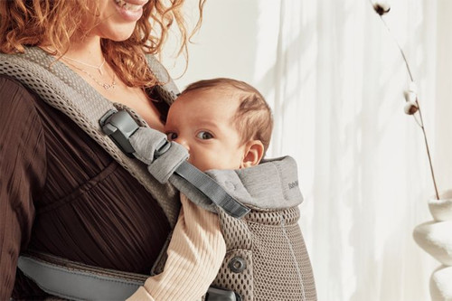 BABYBJORN Baby Carrier Harmony 3D Mesh, Grey beige, 0-3y