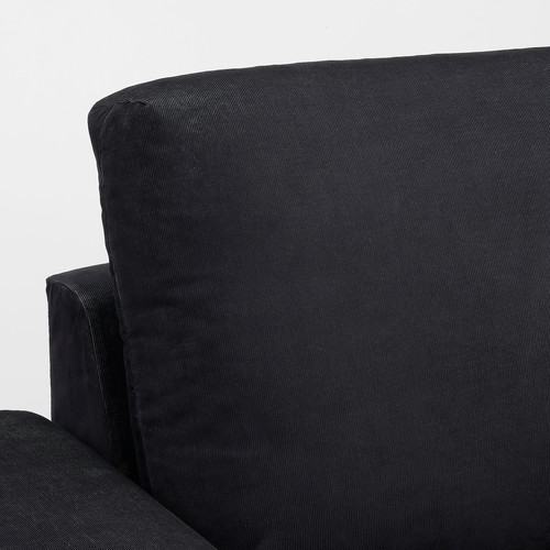 VIMLE 2-seat sofa, with wide armrests/Saxemara black-blue