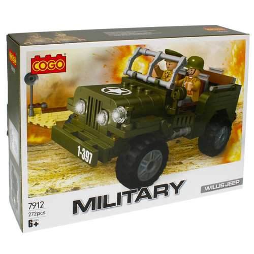 Building Blocks Military Willis Jeep 272pcs 6+