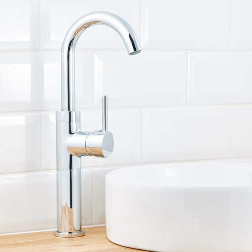 GoodHome High Bathroom Sink Tap Coggia, chrome