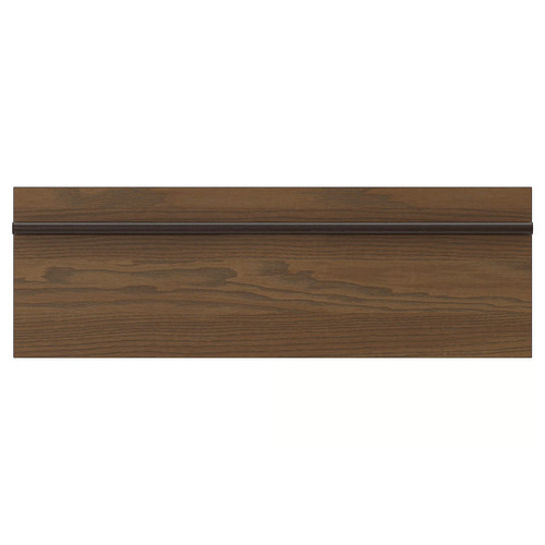 STENSTA Drawer front, dark brown ash veneer, 60x20 cm