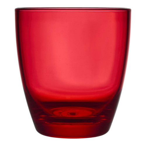 Plastic Juice Glass 290ml, red