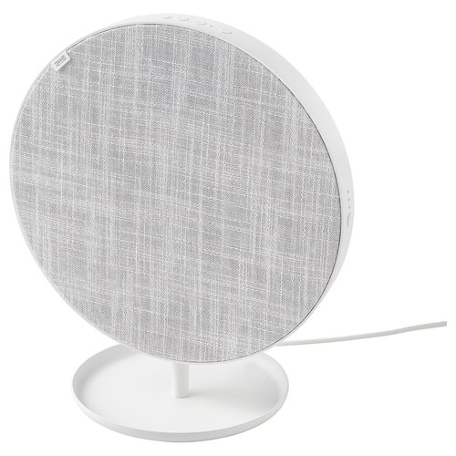 SOLSKYDD Bluetooth speaker, white, 29 cm