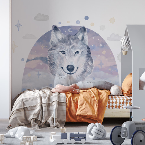 Wall Sticker Set 119x82cm - Wolf