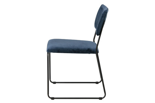 Chair Cornelia VIC, navy blue