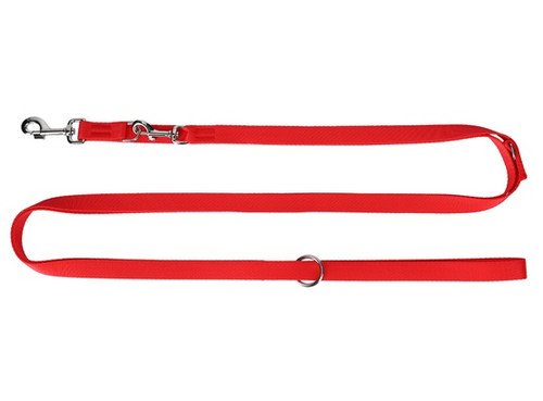 Dingo Adjustable Dog Leash 2.5cm/200-400cm, red