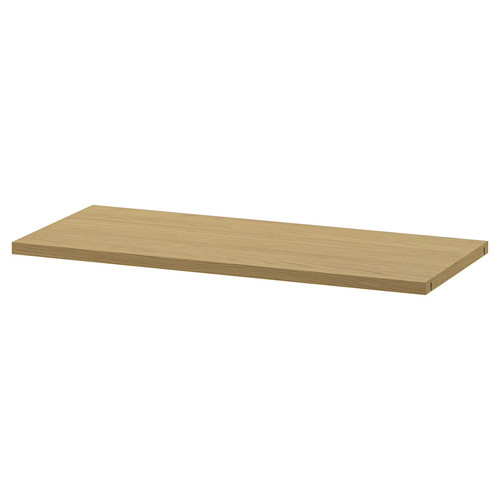 LÅDMAKARE Shelf, oak effect, 76x34 cm