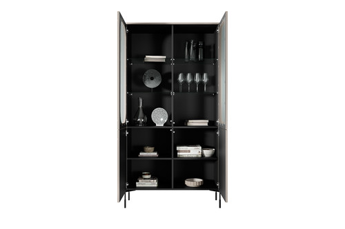 High Display Cabinet Sonatia 100, cashmere