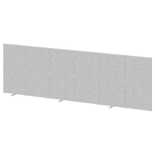 SIDORNA Partition wall, grey, 480x150 cm