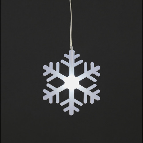 Christmas Lights 8 LED, snowflakes, indoor, cool white
