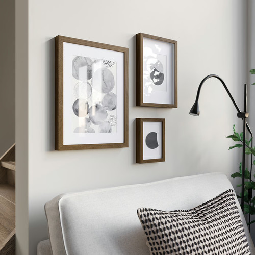 RÖDALM Frame, walnut effect, 30x40 cm