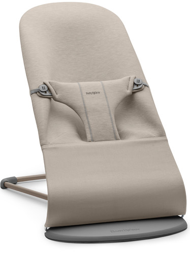 BABYBJORN Bouncer Bliss -  Light grey frame, 3D Jersey, Light beige