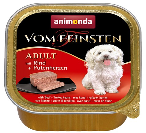 Animonda vom Feinsten Dog Beef & Turkey Hearts 150g