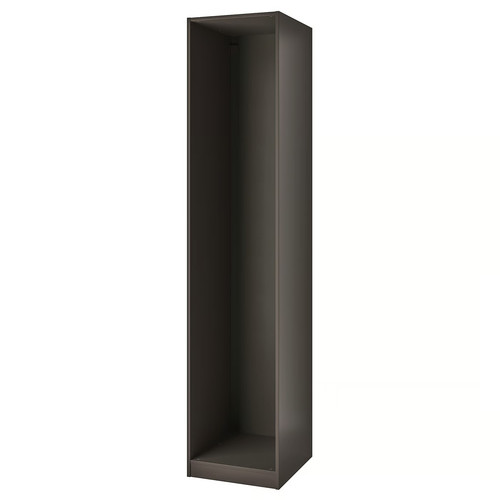PAX Wardrobe frame, dark grey, 50x58x236 cm