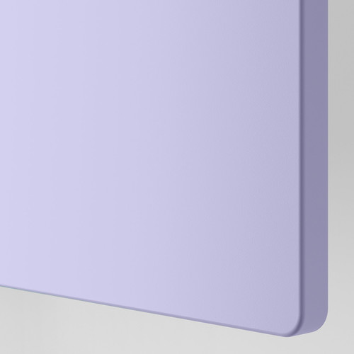 SMÅSTAD / PLATSA Storage combination, white/lilac, 240x42x181 cm