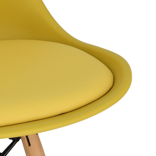 Dining Chair Norden DSW PP, yellow