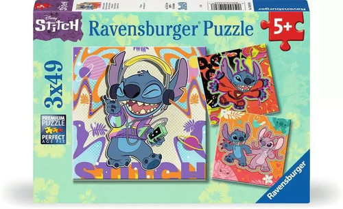 Ravensburger Children's Puzzle 3x49 pieces Stitch 5+