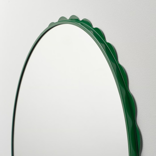 DAGGKAPRIFOL Mirror, dark green, 60 cm