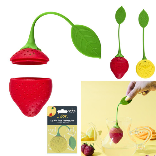 Silicone Loose Leaf Tea Infuser Strawberry