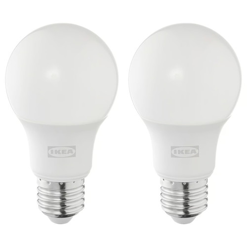 SOLHETTA LED bulb E27 806 lumen, dimmable/globe opal white