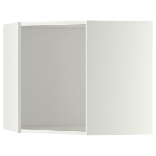 METOD Corner wall cabinet frame, white, 68x68x60 cm