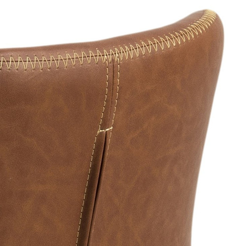 Chair Batilda Retro, brandy/natural