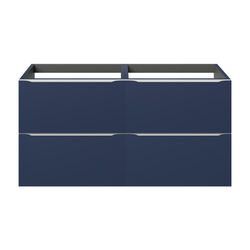 Goodhome Wall-mounted Basin Cabinet Imandra 120cm, matt dark blue