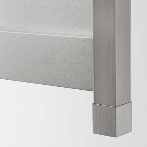VÅRSTA Cover panel with legs, stainless steel, 62x80 cm