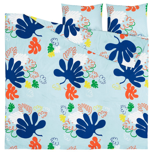 KANTDRACENA Duvet cover and 2 pillowcases, 200x200/50x60 cm
