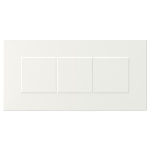 STENSUND Drawer front, white, 40x20 cm