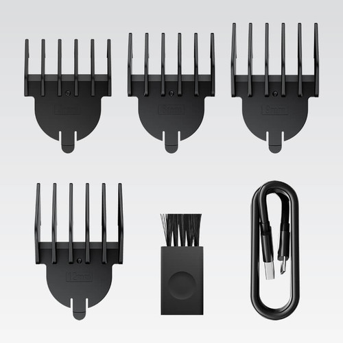Feel Maestro 6-in-1 USB Rechargeable Hair & Body Grooming Set MR-661
