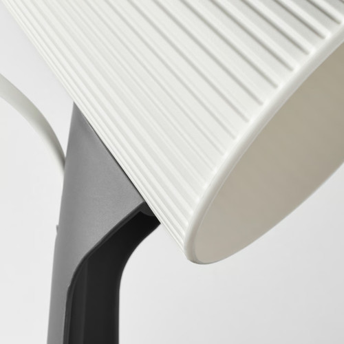 SVALLET Work lamp, dark grey, white