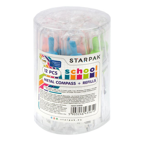 Starpak Metal Compass 12pcs