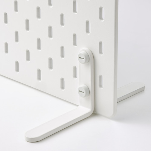 SKÅDIS Freestanding peg board, white, 56x37 cm